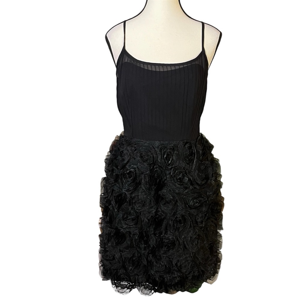Marc by Marc Jacobs Rosette Silk-Blend Mini Dress Black Corset Women’s Size 8